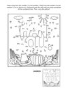 Thanksgiving Day holiday themed dot-to-dot, or connect the dots, else join the dots, picture puzzle and coloring page Royalty Free Stock Photo